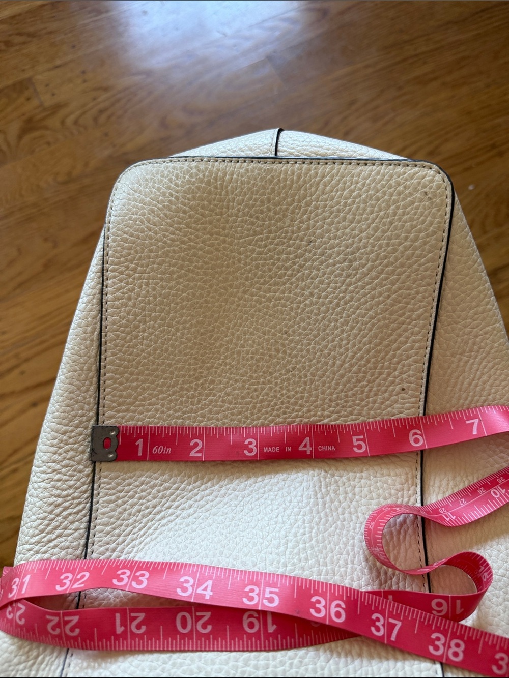 Tory Burch Ivory Pebbled Leather Braided-Handle Tote - Picture 4 of 10